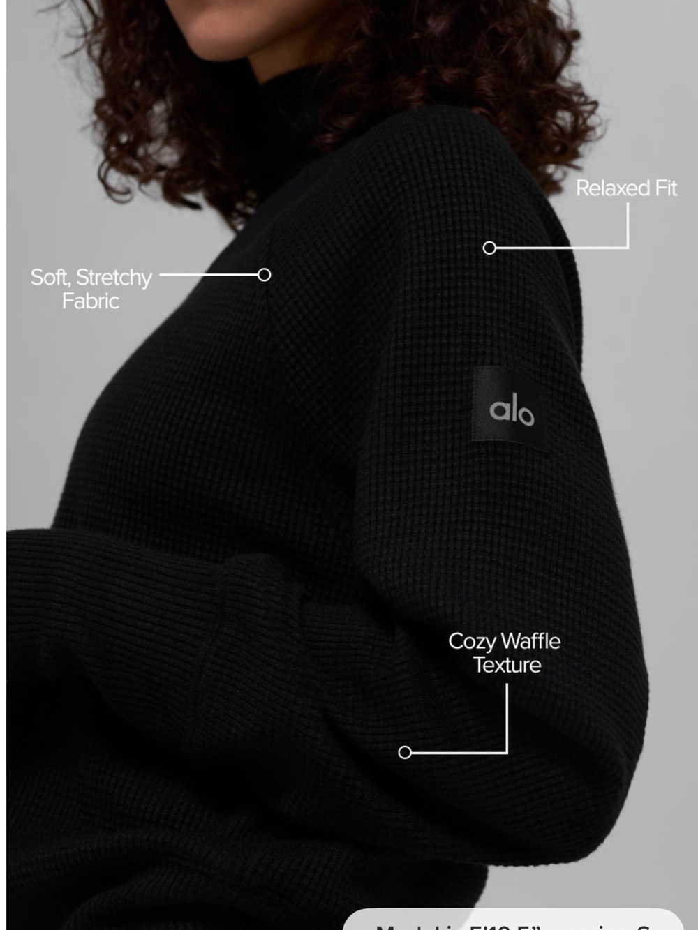Waffle Weekend Escape Mock Neck
